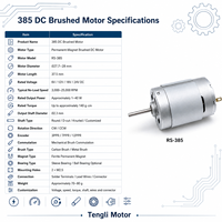 Motor de CC con Escobillas Micro de 28 mm, Imán Permanente, Modelo 385, Bajo Ruido, para Electrodomésticos, Proveedor de Fábrica