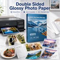 Papier photo jet d'encre brillant recto-verso pour impression de brochures 4R, papier photo imprimable recto-verso pour jet d'encre, approvisionnement en gros