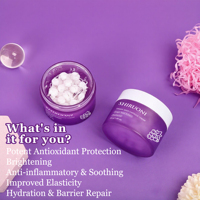 Crème Visage Hydratante Anti-Âge Éclatante Marque Blanche aux Pépins de Raisin, Niacinamide et PDRN