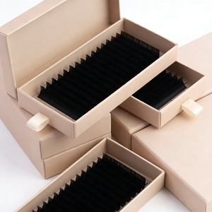 ขนตาปลอมแบบกำมะหยี่สำหรับต่อขนตาแบบเส้นต่อเส้น แบรนด์ส่วนตัว ขนตาแบบวอลลุ่ม ถาดขนตาขายส่ง รับผลิตแบบ OEM ODM - Product Image 1