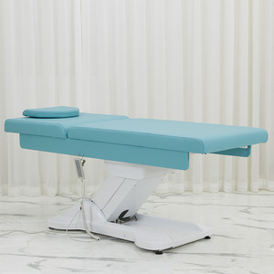 Table de soin électrique réglable en hauteur à 2 moteurs, professionnelle pour salon de beauté, massage, <span class=keywords><strong>spa</strong></span>, tatouage et extension de cils, avec dossier. - Product Image 5