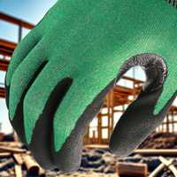 Gants de travail MaxiPact en gros, 18G, en nitrile sablé, avec paume antidérapante en HPPE, niveau C anti-coupure, avec patch NBR, pour hommes