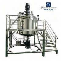 Cuve de mélange sous vide en acier inoxydable pour la fabrication de crèmes et de lotions cosmétiques, homogénéisateur industriel pour pâtes, machine mélangeuse