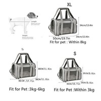 Sac de transport portable de luxe pour chat et petit chien, respirant, en polyester, avec fermeture éclair, capacité 5 kg, sac de voyage à main
