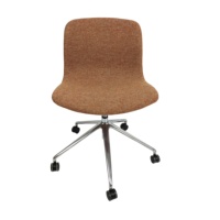 Chaise de bureau pivotante moderne haut de gamme en métal aluminium coloré, écologique, pour hôtel, bar, salle à manger, hôpital, maison, salon