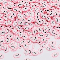 Tranches de pâte polymère en forme de vache de dessin animé artificielles de 5 mm/10 mm, décorations en argile souple pour slime, accessoires pour nail art, objets de collection