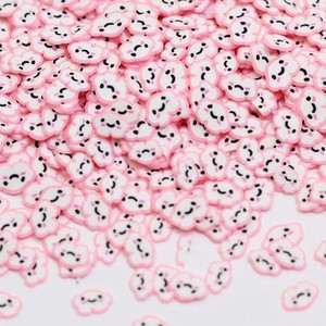 Tranches de pâte polymère en forme de vache de dessin animé artificielles de 5 mm/10 mm, décorations en argile souple pour <span class=keywords><strong>slime</strong></span>, accessoires pour nail art, objets de collection - Product Image 3