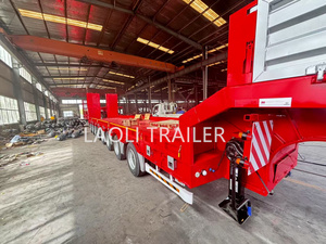 <span class=keywords><strong>Semi</strong></span>-remorques personnalisées à 8 essieux extensibles de 80 tonnes en acier pour le transport de conteneurs par camion <span class=keywords><strong>Semi</strong></span>-remorque à plat - Product Image 5
