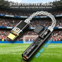Nouvel Amplificateur Audio pour Matchs de Football, Double Puce CX31993, Câble DAC HiFi USB-C 3,5 mm, Adaptateur Haute Résolution pour une Expérience Immersive de Sports en Direct