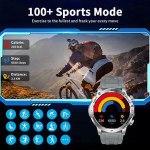 Reloj Inteligente Resistente con Batería de 7 Días BWAK87 para Hombre, Linterna, Pantalla IPS de 1.7'', Reloj Deportivo a Prueba de Agua, Reloj Inteligente Android IOS - Product Image 5