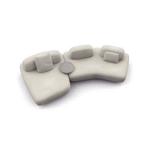 意大利设计康纳利皮革模块化沙发灯豪华舒适组合别墅冷却功能直形客厅套装 - Product Image 3