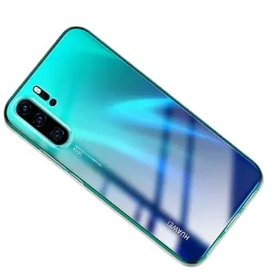 עבור Huawei P30 חזרה כיסוי רך עשה חליפת אמיתי טלפון/פחמן סיבי Slim TPU טלפון מקרה עבור huawei P30 כיסוי