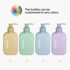 Custom Square <b>Plastic</b> Bottles 90ml 120ml 250ml 300ml 500ml Screw <b>Cap</b> For Personal Care Products - Product Image 3