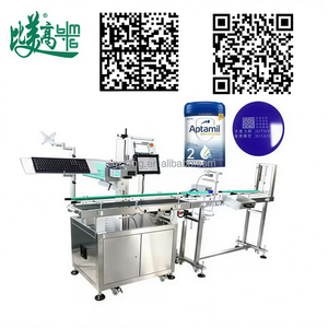 เครื่องเลเซอร์มาร์กกิ้งความเร็วสูง Chestny Znak GS1 Datamatrix Code CO2 สำหรับสายการผลิตกระป๋องนมผง - Product Image 6