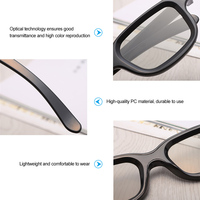 Rp Kino-TV-Projektor 3D-Brille RealD IMAX Rot-Blau Polarisierte PET 50"-80" Virtuelle Leinwand