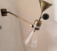 Bouteille de diffuseur d'huile essentielle en verre clair de luxe de 300ml thé en laiton plusieurs tailles pour Spa soins de la peau sérum bouchon de brume de grain de café