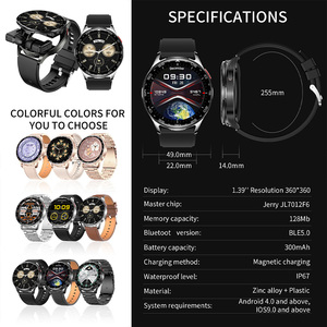 Siêu mỏng không thấm nước lật Bìa <span class=keywords><strong>Hidden</strong></span> thiết kế đồng hồ và giảm tiếng ồn Earbuds thể thao tập thể dục theo dõi thông minh đồng hồ T97 - Product Image 6