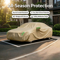 Housse de voiture en tissu Oxford 210D enduit argenté, protection solaire toutes saisons, imperméable, directement de l'usine