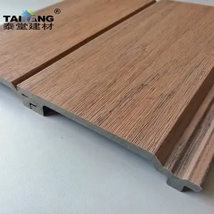 Siding Wood Plastic Composite Exterior Indoor Wooden Cladding Wall Lambrines De Pvc