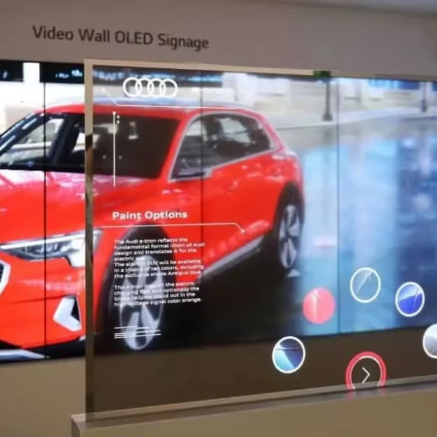 Latest Technology 30-inch OLED Transparent Indoor Touch Display TV with HDR10 120Hz 108% Color Gamut for Digital Signage