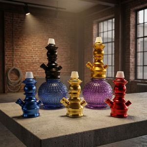 Set de Cachimba Portátil Mini, Botella de Vidrio, Soporte de Aluminio, Caja de Regalo, Kit de Shisha Pequeño para el Hogar y Viajes - Product Image 2