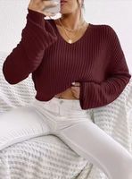 Pull décontracté en tricot plat vintage pour femmes, coupe ample, avec découpes