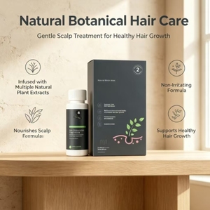Aceite para el Crecimiento del Cabello con Tu Logotipo, 5% Orgánico, a Base de Hierbas, Reparador, con Coco, Árbol de Té, Argán y Ácido Hialurónico - 60ml, Fórmula Concentrada Tónica - Product Image 3