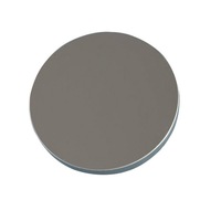 Lentille convexe en verre optique à surface frontale argentée personnalisée, réfléchissante pour les accessoires d'équipement laser 340-360 nm
