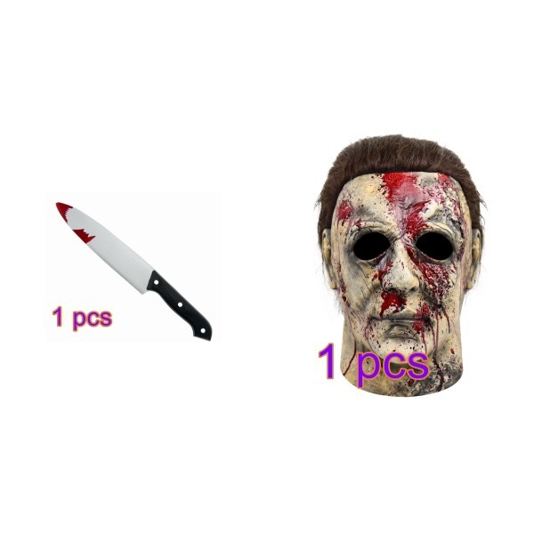 Blood face mask + weapon red