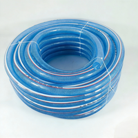 Tuyau d'arrosage de jardin en PVC flexible haute pression, renforcé de fibres tressées, transparent, 1/2'', 3/4'', 1'', longueur 20-100m