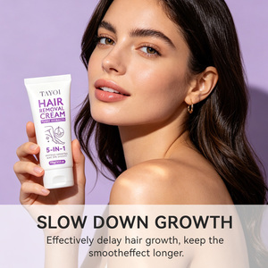 Crema Depilatoria Orgánica Natural Suave para Axilas, Rostro, Cuerpo e Íntimos, Sin Dolor, para Hombres y Mujeres, Precio Directo de Fábrica - Product Image 1