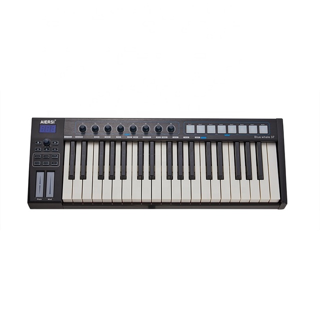 Factory Price Quality Piano USB Midi Controller Semi Weighted 37 Midi Keyboard Synthesizer Music Tool