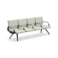 Chaises d'attente modernes en métal durables et faciles à nettoyer avec table d'appoint pour aéroports, gares à grande vitesse et hôpitaux – Approvisionnement direct usine OEM
