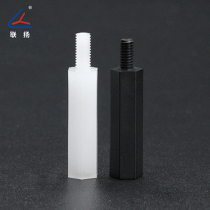 เสาหกเหลี่ยมไนลอน Lianyang M4 พร้อมฉนวนพลาสติกสำหรับยึดแผงวงจรพิมพ์ สีดำและสีขาว ความสูง 5-50 มม. - Product Image 2