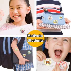 חם קריקטורה Seal בניין רכב דקלס עגול תחבורה טרקטור מדבקות מעופרת לילדים ילדים - Product Image 5