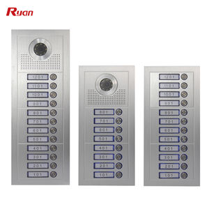 4 fils 10 pouces 120. Vidéophone domestique à 12 boutons avec objectif grand angle et configuration standard à 12 boutons pour immeubles d'appartements - Product Image 3