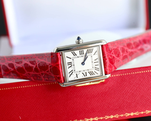 Montre mécanique automatique élégante et tendance avec lunette incrustée de diamants et bracelet en cuir de crocodile bleu profond brillant - Product Image 5