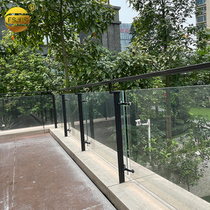<strong>Guardrail</strong> Posts Terrace Frosted Glass Railing <strong>Design</strong> Stainless Steel Railing With Hand Rail Outdoor - Product Image 3