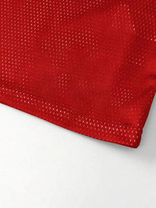 Camiseta de Fútbol Personalizada con Transferencia Térmica, 100% Poliéster, Cuello en V, Estilo Urbano, Secado Rápido, Transpirable, Malla Deportiva - Product Image 3