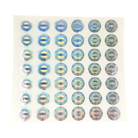 Autocollant holographique 3d Anti-contrefaçon, étiquette personnalisée, effet arc-en-ciel, laser, 1 pièce