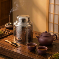 Boîte à thé hermétique en acier inoxydable personnalisable ZHENNENG, durable, style chinois traditionnel et moderne pour la cuisine