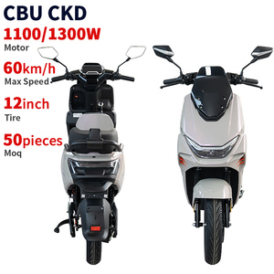 CKD SKD 12inch 1100/1300W 60km/h Speed Road Scooter Motorcycles with Removable <b>Battery</b> - Product Image 1
