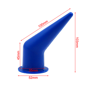 Pistola de Calafateo de Silicona con Boquilla Cónica en Ángulo de <span class=keywords><strong>45</strong></span> <span class=keywords><strong>Grados</strong></span> para Sellado de Plástico y Vidrio Azul - Product Image 6