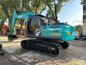 Excavadora de cadenas de 20 toneladas SK200D, excavadora de demolición de servicio pesado con motor Hino para minería de mármol y granito - Product Image 3