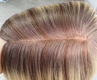 Perruque en cheveux chinois vierges à 100%, système adhésif de topper en PU pour cuir chevelu, densité élevée, nœuds invisibles, couleurs et textures personnalisables pour les cheveux