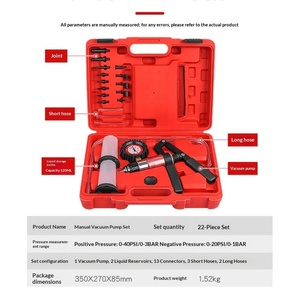 Pompe d'extraction et de remplissage de liquide de frein 2 en 1 avec manomètre pour <span class=keywords><strong>kit</strong></span> d'outils de <span class=keywords><strong>vidange</strong></span> d'huile de frein de voiture - Product Image 3