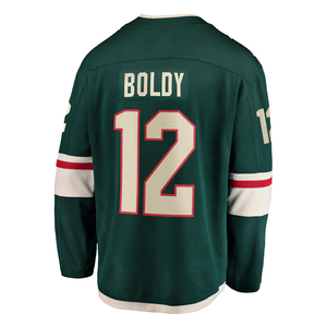 Maillots de hockey pour hommes entièrement cousus, modèle Hot Player, Brock Faber, Matthew Boldy, Marc-Andre Fleury, Quinn Hughes, Kirill Kaprizov, tailles S-3XL - Product Image 6