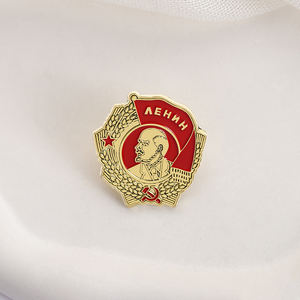 Soviet FCC pin Enamel kustom Retro antik selalu siap bendera lencana kerah bros perhiasan Aksesori hadiah untuk teman - Product Image 3