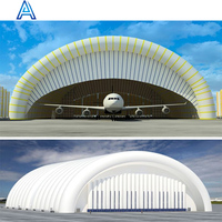Tente de maintenance gonflable pour avion, hélicoptère, abri, remise, de grande taille, durable, de haute qualité, pour l'extérieur