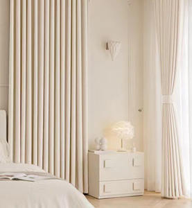 Cortinas de ventana, cortinas de Oliva de chenile opacas completas minimalistas modernas para dormitorio principal y sala de estar - Product Image 1